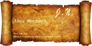 Jász Norbert névjegykártya